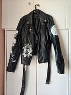 Tof faux leren jack, Kleding | Dames, Jassen | Zomer, Ophalen of Verzenden, Zo goed als nieuw, Maat 42/44 (L), Zwart