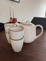Theepot + kopjes, Ophalen of Verzenden, Zo goed als nieuw, Overige stijlen, Overige typen