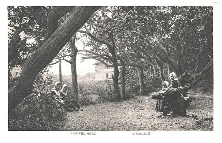700277 Domburg Zeeland 1938 Hantelingen Gelopen m postzegel, Verzamelen, Ansichtkaarten | Nederland, Gelopen, Zeeland, 1920 tot 1940
