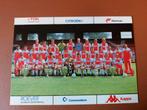 ajax elftalkaart 1987 met Rijkaard en johan cruyff, Verzamelen, Ophalen of Verzenden, Zo goed als nieuw, Ajax, Poster, Plaatje of Sticker