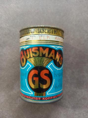Mooi klein vintage blikje Buisman's GS  beschikbaar voor biedingen