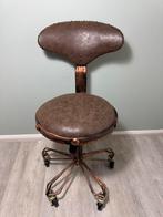 Leuke design retro industriële kruk op Wielen bureaustoel, Huis en Inrichting, Bureaustoelen, Ophalen, ?, Zo goed als nieuw, ?