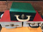 3 x Vintage harmonica singel koffers, Ophalen of Verzenden, Gebruikt, Overige instrumenten