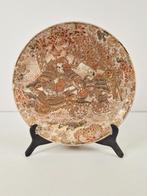 Antiek Japans satsuma bord Authentiek 1900 krijgers schaal, Antiek en Kunst, Ophalen of Verzenden