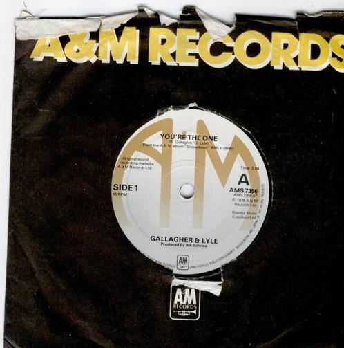 Gallagher and lyle_youre the one, Cd's en Dvd's, Vinyl Singles, Gebruikt, Single, Pop, 7 inch, Ophalen of Verzenden