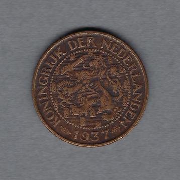 1 cent 1937 Wilhelmina beschikbaar voor biedingen