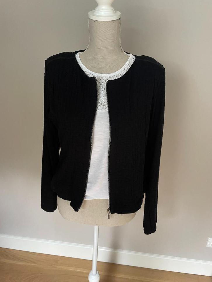 Colbert jasje zwart Rozes of Avalon, Kleding | Dames, Jasjes, Kostuums en Pakken, Zo goed als nieuw, Jasje, Maat 42/44 (L), Zwart