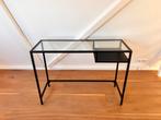 Bureau tafeltje glas, Huis en Inrichting, Ophalen, Gebruikt, Bureau