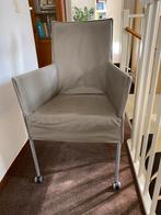 3 leren eetkamerstoelen., Huis en Inrichting, Tafels | Statafels, Ophalen, Gebruikt