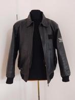 Zwarte leren jas - Aviatic Corps Dept., Ophalen of Verzenden, Tweedehands, Jas | leer