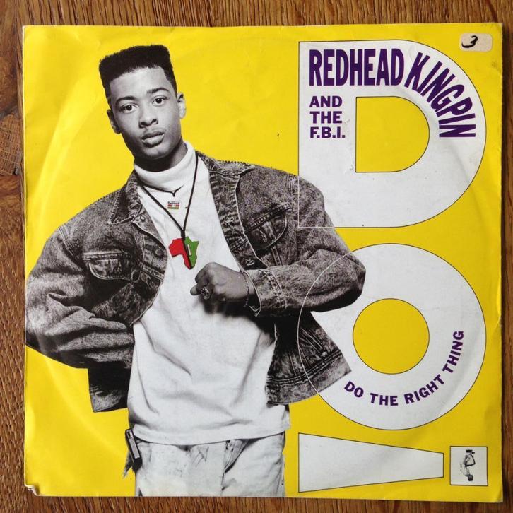 Redhead Kingpin FBI Do The Right Thing 7" FH 80s Spike Lee, Cd's en Dvd's, Vinyl Singles, Gebruikt, Single, Hiphop en Rap, 7 inch