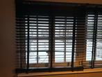 Zwarte houten jaloezie 120x190, Huis en Inrichting, Stoffering | Gordijnen en Lamellen, Ophalen, Gebruikt, 100 tot 150 cm, Zwart