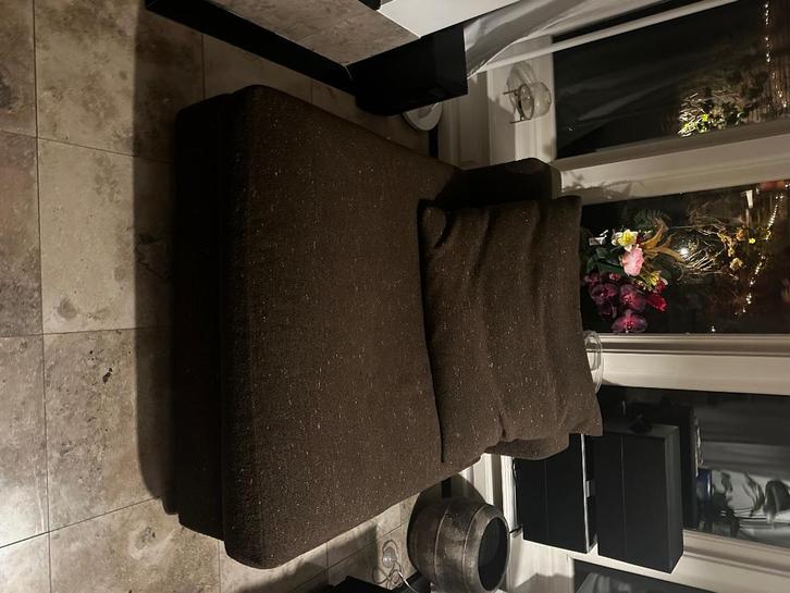 Flex form dubbel lounge stoelen met side meubel, Huis en Inrichting, Stoelen, Gebruikt, Twee, Metaal, Stof, Overige materialen