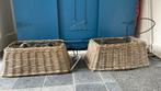 Twee rieten kappen voor r boven eettafel hanglampen, Huis en Inrichting, Ophalen, Overige materialen, Minder dan 50 cm, Landelijk