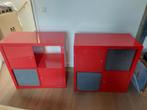 2x Ikea kast Kallax rood., Huis en Inrichting, Ophalen, Gebruikt