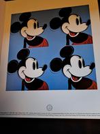 Andy warhol.  Mickey Mouse Officiële uitgave, Ophalen of Verzenden