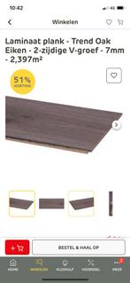 Laminaat vloer - 2 jaar oud, Ophalen, Kunststof, Gebruikt, 50 tot 150 cm