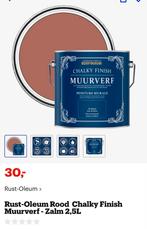 Rust-Oleum Chalky Finish Muurverf - Zalm - 2,5L, Nieuw, Ophalen of Verzenden, Verf, Roze