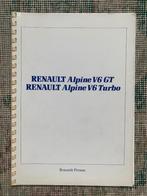 Persinformatie Renault Alpine V6 GT / Turbo Nederlands 1985, Renault, Ophalen of Verzenden, Zo goed als nieuw, Overige merken
