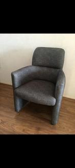 EETKAMERSTOELEN VIER NIEUWSTAAT,  EETKAMERSTOELEN GRIJS, Minder dan 75 cm, Ophalen of Verzenden, Zo goed als nieuw, Stof