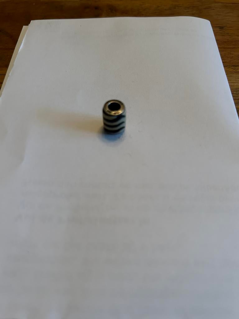 Zilveren Tedora bedel, Ophalen of Verzenden, Zo goed als nieuw, Tedora, 1 bedel