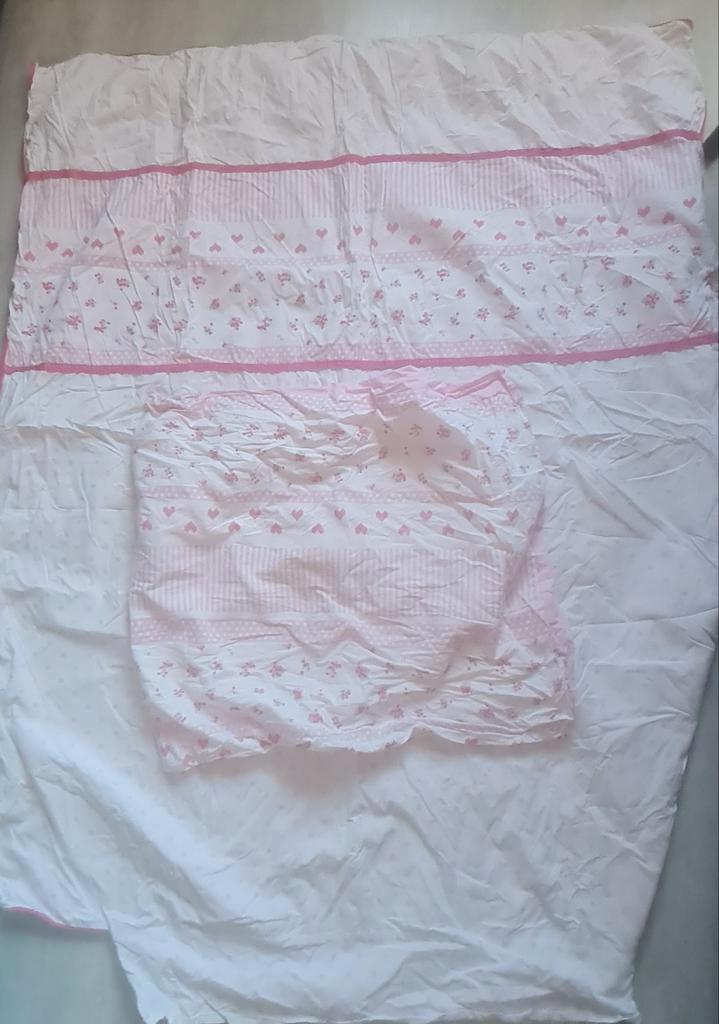 Dekbed set, Kinderen en Baby's, Kinderkamer | Beddengoed, Dekbedovertrek, Roze, Ophalen of Verzenden