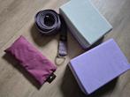 Yoga accessoires - oogkussen, Lotus yoga riem en 2 blokken, Ophalen of Verzenden, Zo goed als nieuw, Yoga-accessoire