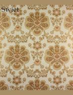 1721 Vintage bloemen behang bruin barok retro seventies swie, Huis en Inrichting, Verzenden, Bruin