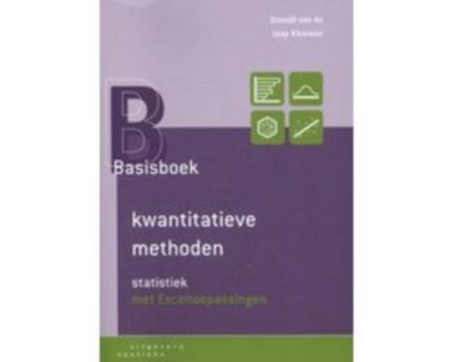 Basisboek kwantitatieve methoden 9789046903568, Boeken, Studieboeken en Cursussen, Zo goed als nieuw, HBO, Beta, Verzenden
