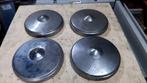 4 wieldoppen metaal oldtimer, Auto diversen, Wieldoppen, Ophalen of Verzenden, Gebruikt