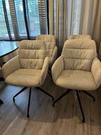 4 ZGAN Draai Eetkamerstoelen, Overige kleuren, Ophalen of Verzenden, Zo goed als nieuw, Vier