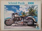 Schmidt Puzzle 1000 stukjes - Motor Harley Davidson, Ophalen of Verzenden, 500 t/m 1500 stukjes, Gebruikt, Legpuzzel
