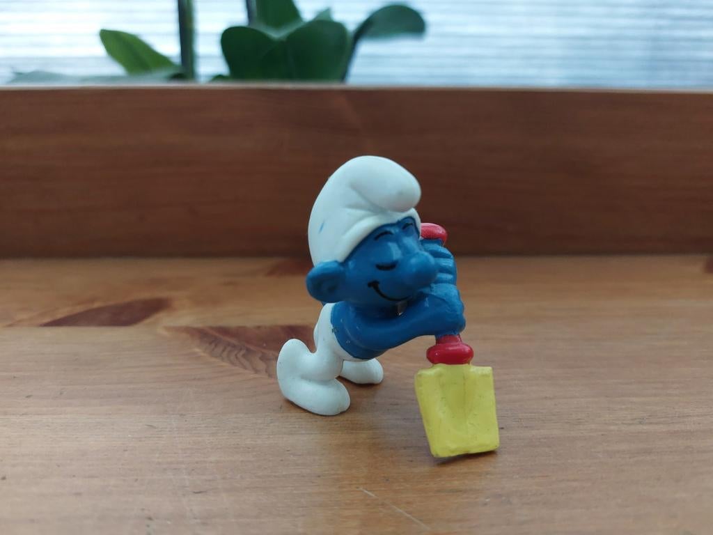 Luiwammes smurf met schep 20043 De Smurfen, Ophalen of Verzenden