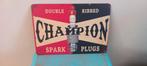 Champion  bougies blikken bord 15x20 cm, Ophalen of Verzenden, Nieuw, Reclamebord