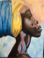 Afrikaanse schilders kunst schilderij 40/50 cm, Antiek en Kunst, Kunst | Schilderijen | Modern, Ophalen