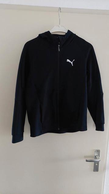 Puma Zwart Trainingsjack met Capuchon beschikbaar voor biedingen