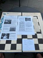 Aljechin Schaakbord 1937 - Gesigneerd & Zeldzaam Object!!, Ophalen of Verzenden