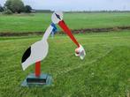 Ooievaar (Geboorte), Ophalen, Gebruikt, Geboortebord