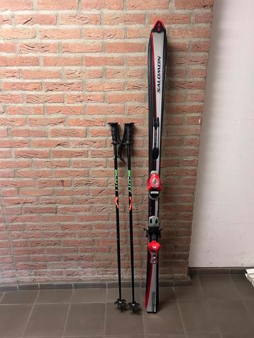 Salomon superaxe 8 ski’s rood met zilver 175cm beschikbaar voor biedingen