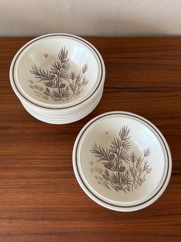 Set van 8 vintage schaaltjes Grindley Pinewood England retro beschikbaar voor biedingen