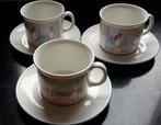 3 Douwe Egberts kop en schotels 1980., Ophalen of Verzenden, Zo goed als nieuw, Gebruiksvoorwerp