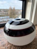 Vintage Ilu di Vetro Lamp - Zwart/Wit Bol, Huis en Inrichting, Ophalen of Verzenden, Gebruikt, Glas, Minder dan 100 cm