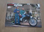 Kawasaki KLE 500 brochure folder 1993 ?, Motoren, Ophalen of Verzenden, Kawasaki