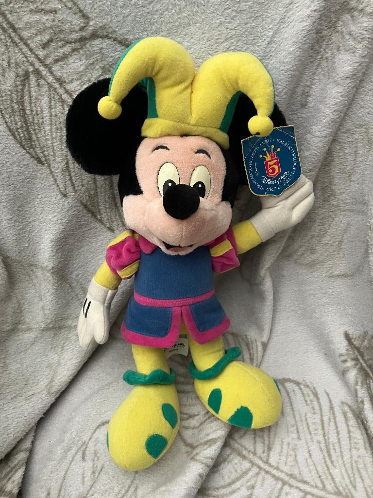 Mickey Mouse knuffel - 5 jaar Disneyland Parijs 1997, Ophalen of Verzenden, Mickey Mouse, Zo goed als nieuw, Knuffel