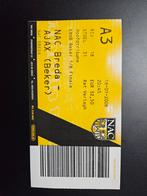 kaartje NAC- AJAX(BEKER) KNVB, Ophalen of Verzenden, Ajax, Overige typen