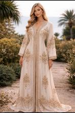 Prachtige witte kaftan / jurk met gouden, Ophalen of Verzenden, Nieuw, Wit, Overige typen