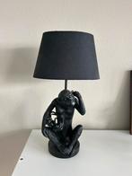 Leuke lamp “aap” zwart met kap, Huis en Inrichting, Lampen | Tafellampen, Ophalen of Verzenden, Zo goed als nieuw, Minder dan 50 cm