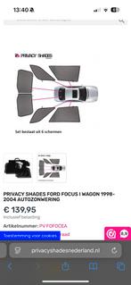 Ford Focus MK1 Privacy Shades - Custom Pasvorm, Ophalen, Zo goed als nieuw