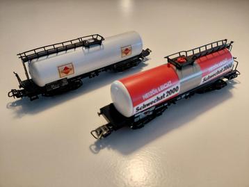 Märklin 2x ketelwagens 4648 4655  beschikbaar voor biedingen