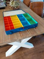 Metalen Opbergdoos met Uitneembare Bakjes, Doe-het-zelf en Verbouw, Gereedschapskisten, Ophalen of Verzenden, Gevuld, Gebruikt